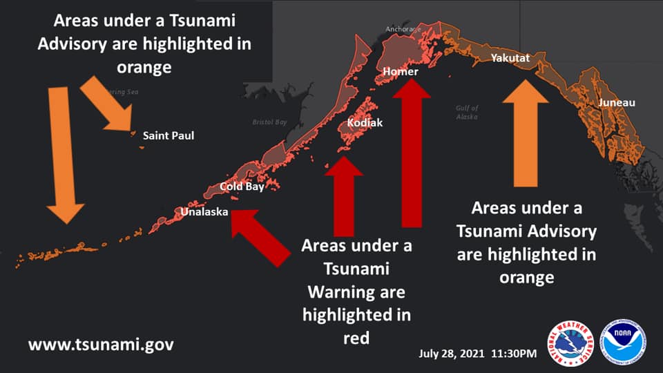 Tsunami Warning Issued After Magnitude 8.2 Earthquake