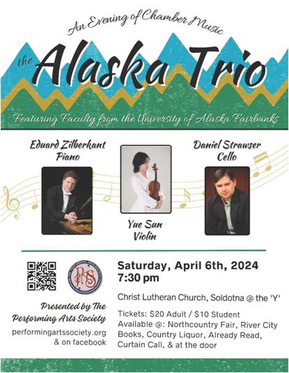 An Evening of Chamber Music: The Alaska Trio @ Christ Luthern Church