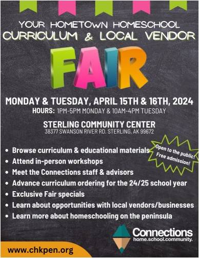 Connections Curriculum & Local Vendor Fair @ Sterling Community Center